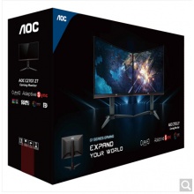 AOC C27G1 27英寸 VA曲面 144Hz高刷新率 双HDMI Adaptive-Sync同步技术 人体工学支架 游戏电竞显示器