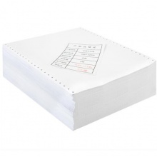 得力（deli）珊瑚海S241-1-1/3S一联三等分 80列撕边 白色电脑打印纸（ 1000页/箱）