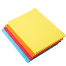 得力（deli） 7393A4 深蓝色彩色复印纸 80g 100张/包 单包装